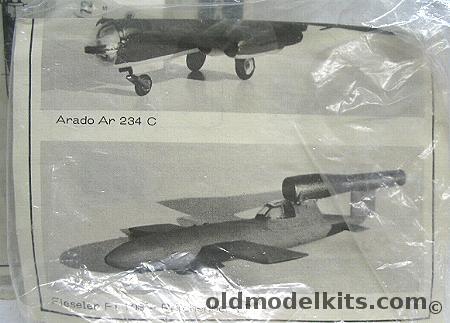 Airmodel 1/72 Arado AR-234 C and Fi 103 Reichenberg IV Piloted Bomb / FW-190D (alternate canopy) Conversion Kits, 118 plastic model kit
